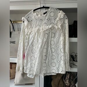 Eyelet blouse
